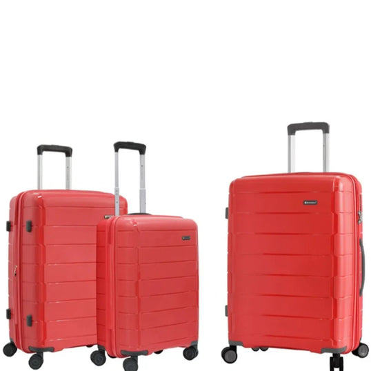 set of 3 suitcases travel bag set Red image 0