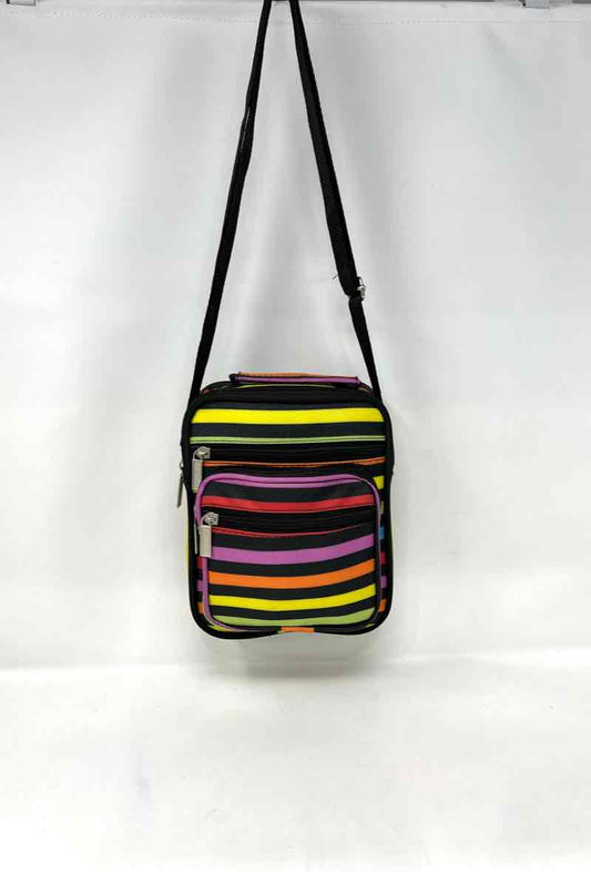 Ladies Womens Shoulder Bag Work Travel Handbag Satchel Multi Zips Cross Body Bag image 0