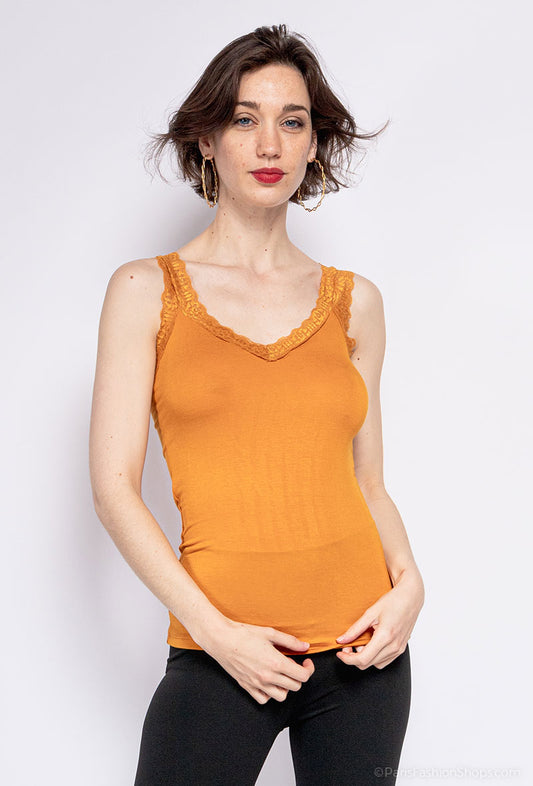 Womens Tank Top With Lace Strap Sleeveless Comfortable Fabulous Top Vest T-Shirt image 0