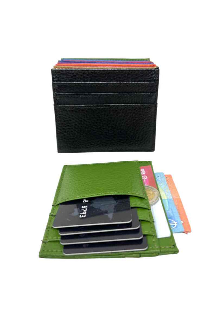 Unisex Credit Card Holder Leather Wallet Purse Card Cash Pouch 8 Compartments image 1