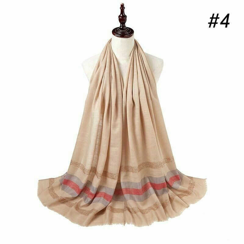 Ladies Scarf Check Print Wrap Shawl Scarves Poncho Oversized Light Womens Scarve image 2