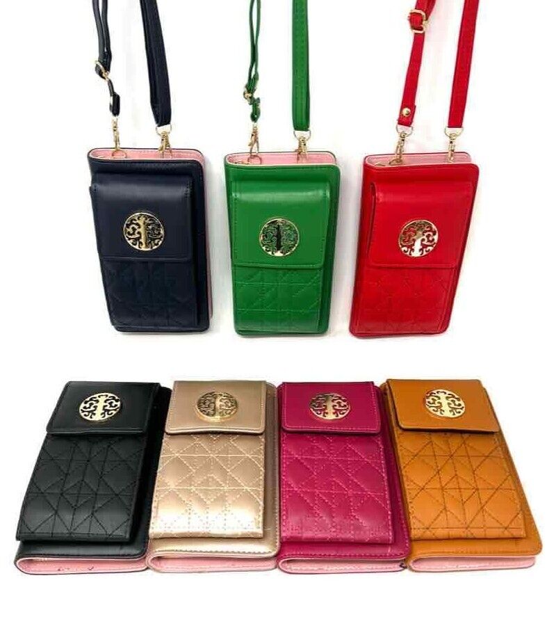 Crossbody phone wallet bag ladies purse shoulder bag work travel handbag leather image 1
