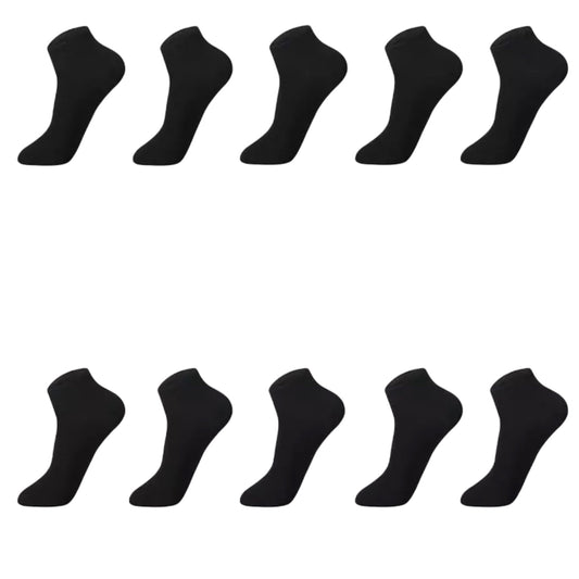 3 Pairs Men's Black Trainer Socks Ankle Sports Low Cut Gym Soft Everyday Socks image 0