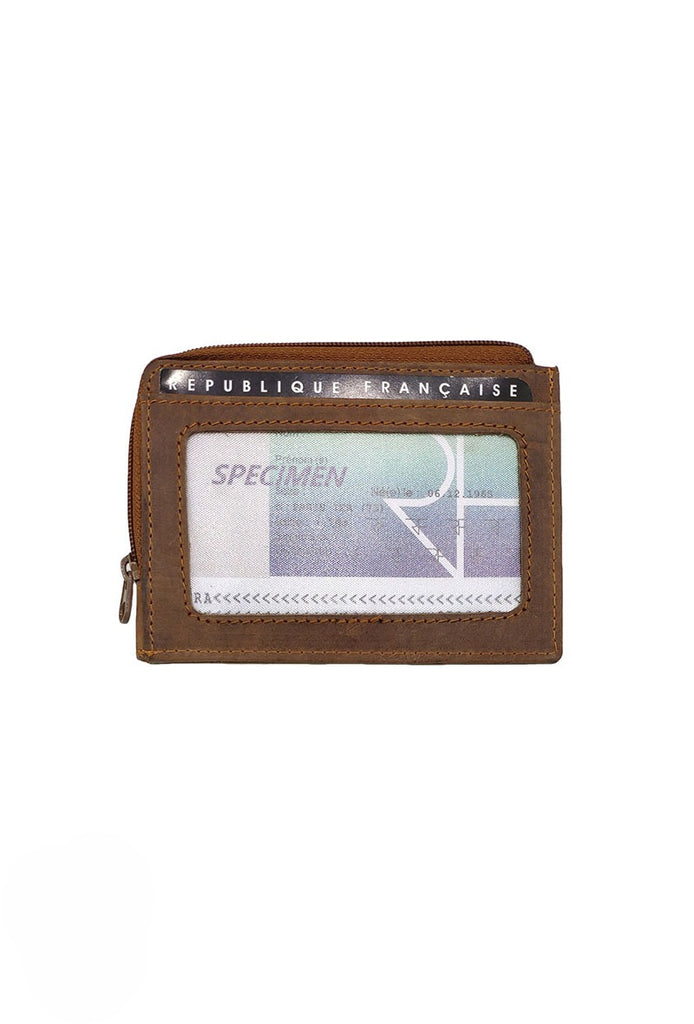Unisex Bold Leather RFID Wallet Credit Card Photo I.D Holder Wallet Small Purse image 2