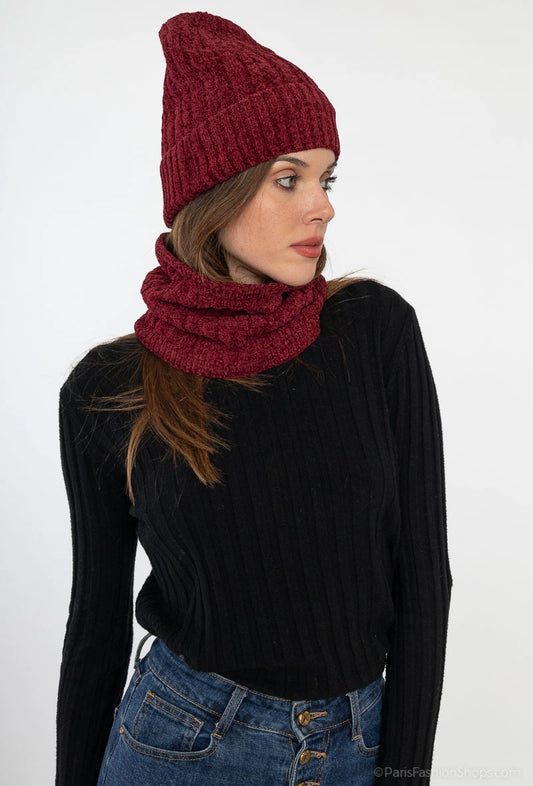 Faux fur cap + scarf - Set for men and women image 0