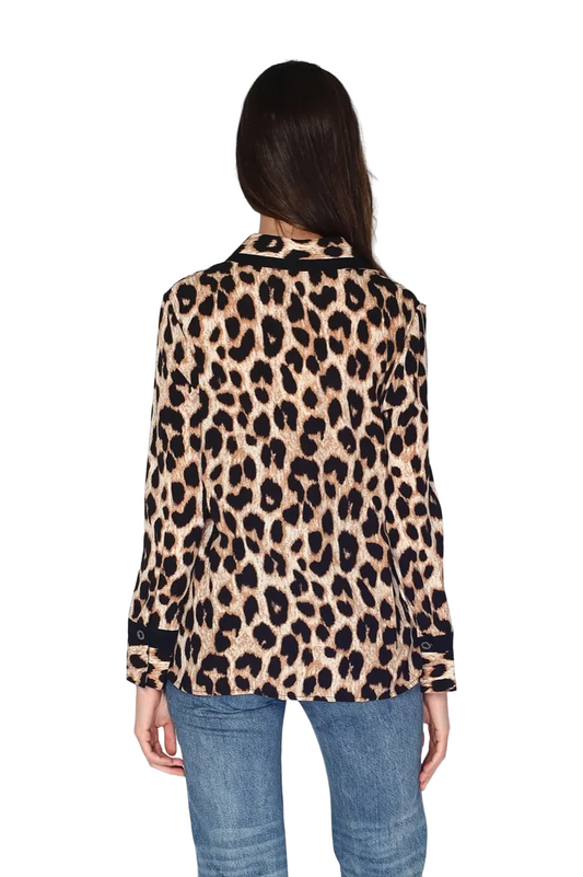 Women's Autumn Leopard Print Kimono Tops Cardigan Casual Loose Sun Shirt image 1