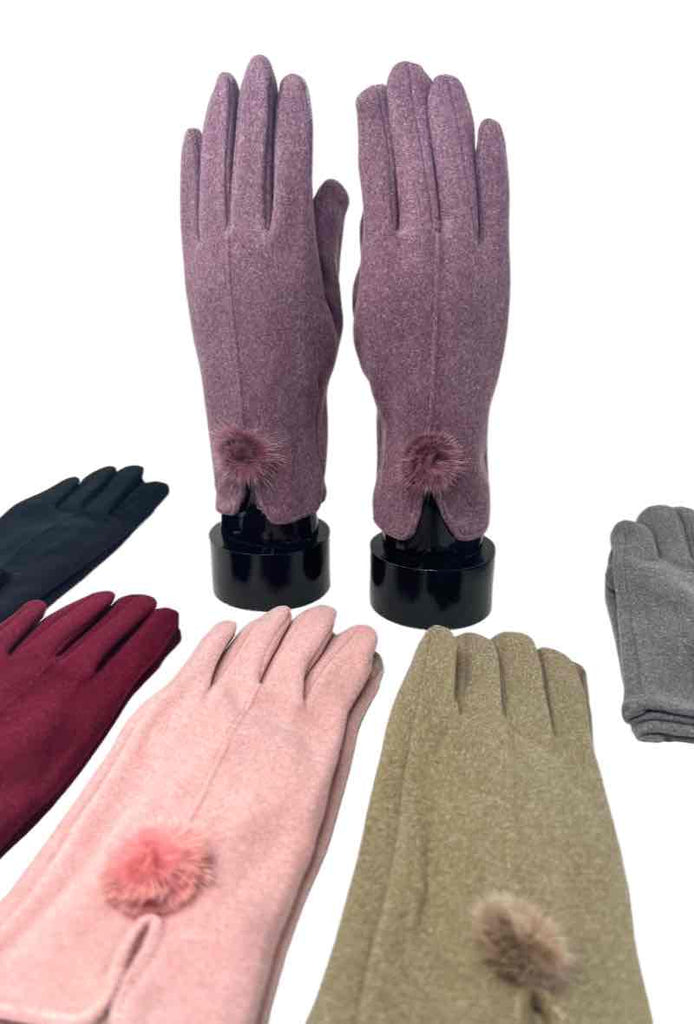 Women's Gloves Touch Screen Stylish Pompom Soft Winter Comfortable Warm Gloves image 4