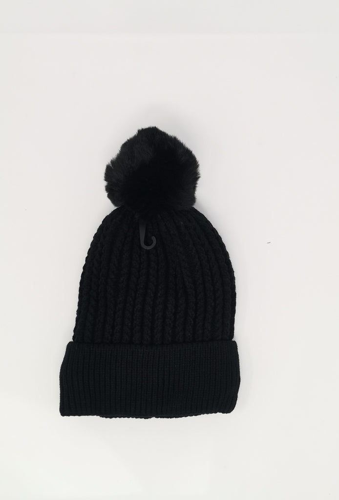 Women's Hat Faux fur Pompon Cap Winter Thermal Beanies Ski Warm Knitted Soft Cap image 0