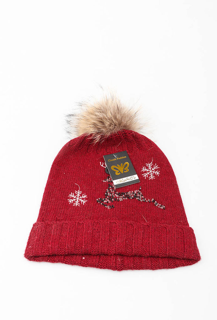 Women's Beanie Soft Warm Stylish Christmas Beanies Comfortable Black Winter Caps image 5