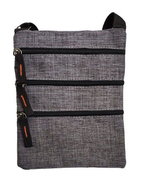 Unisex Flat Canvas Shoulder Cross Body Bag Work Utility Handbag Messenger Bag image 1