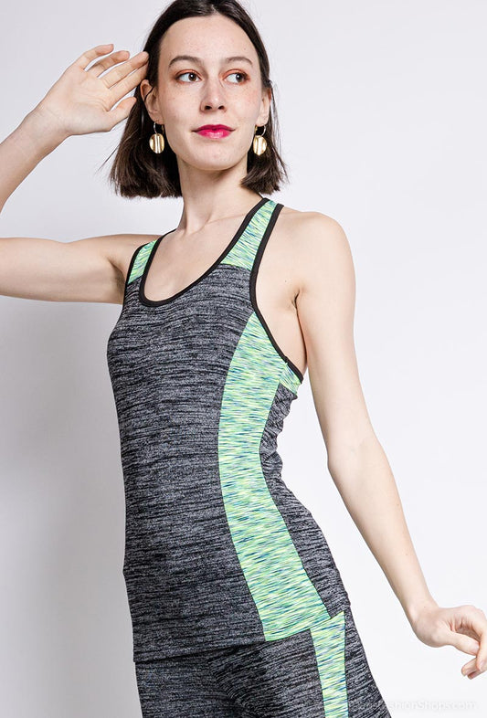 Women's Sportswear Set Activewear Tracksuit Vest Top Leggings Gym Fitness Suit image 1