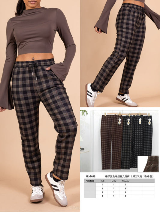 Womens Check Trouser image 0
