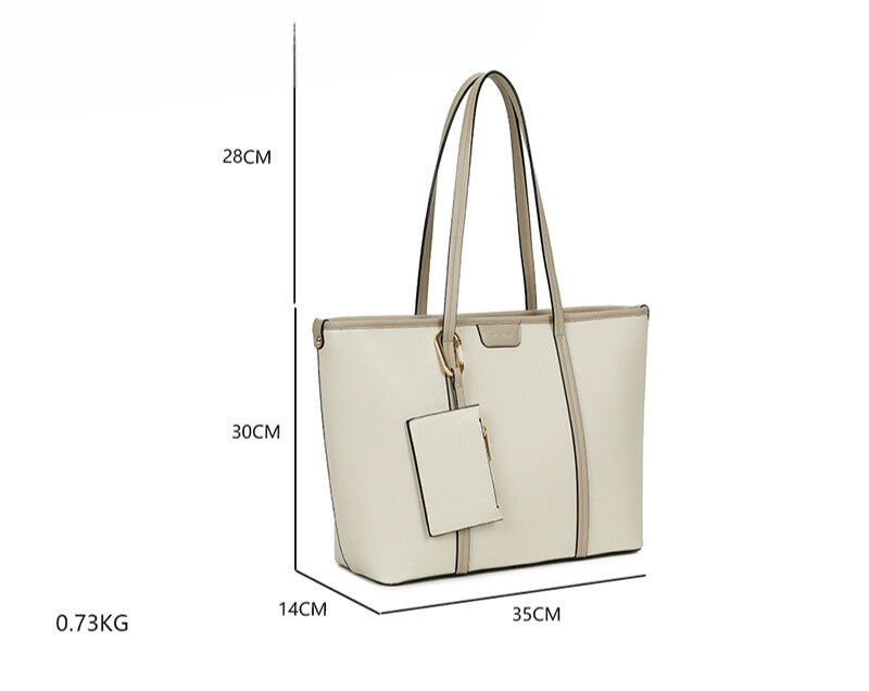 Ladies Faux Leather Crossbody Bag Shoulder Tote Handbag with Purse & Wallet image 4