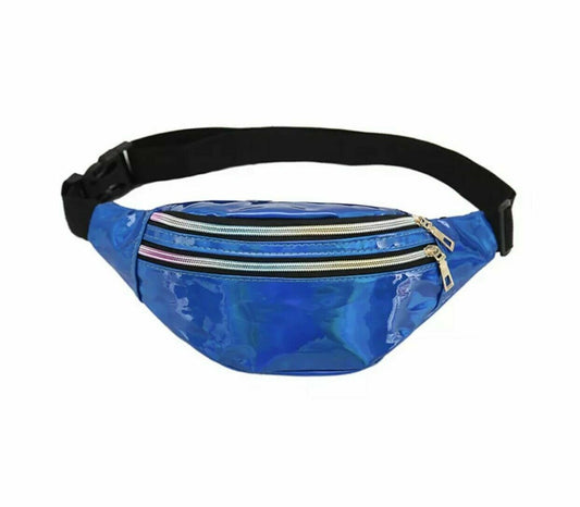 Ladies Shiny Bum Bag Holographic Fanny Pack Waist Bag Phone Pouch Party Travel image 1