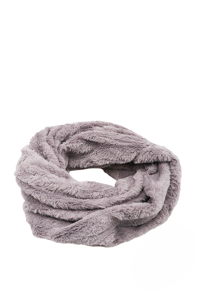 Women's Fur Scarf Soft Winter Snood Wrap Shawl Lightweight Neck Warmer Scarf image 3