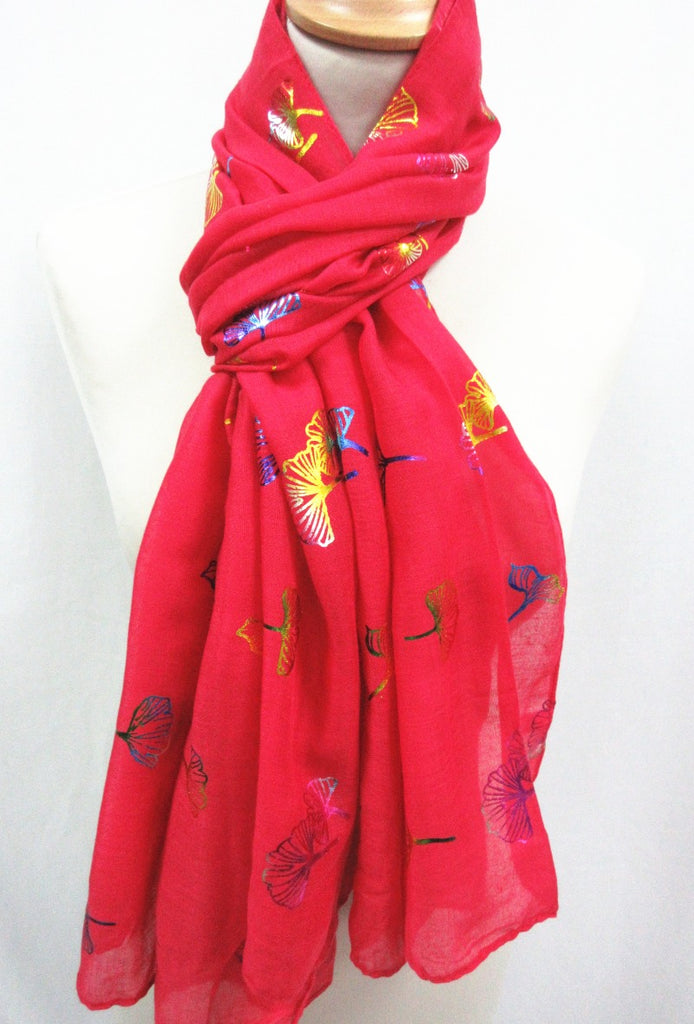 Ladies Womens Multicolor Flower Pattern Scarf Wrap Wide Shawl Neck Scarves image 5