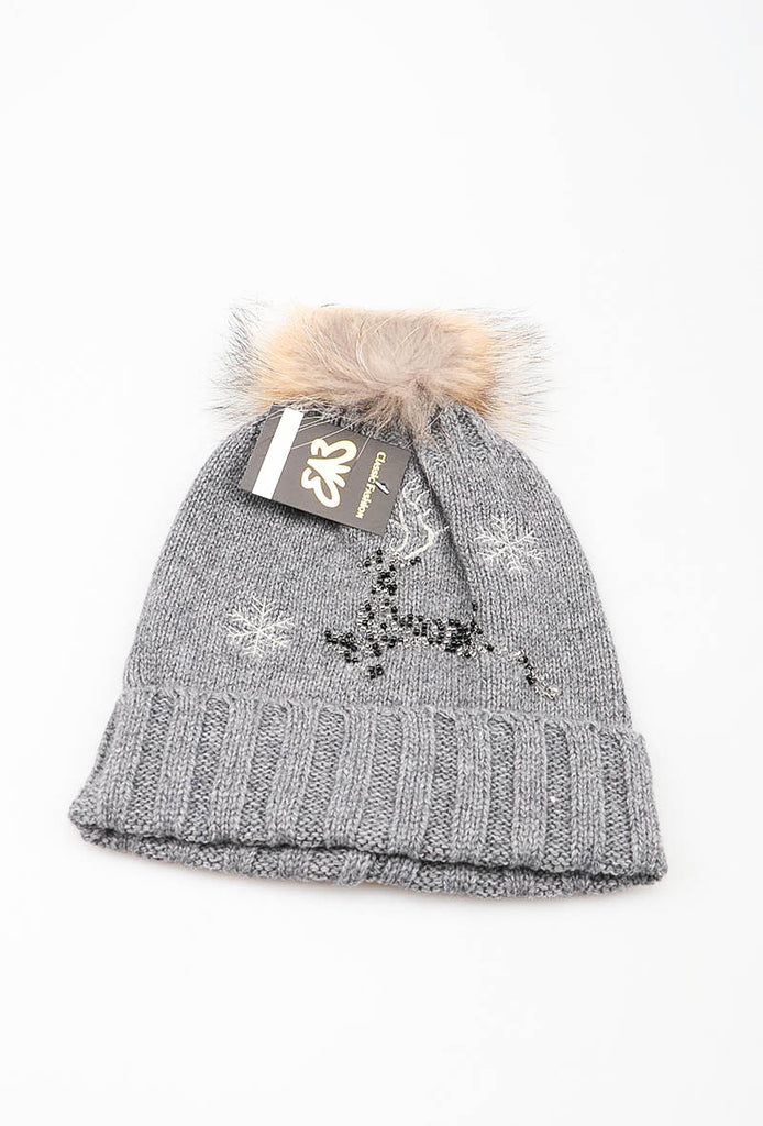 Women's Beanie Soft Warm Stylish Christmas Beanies Comfortable Black Winter Caps image 3