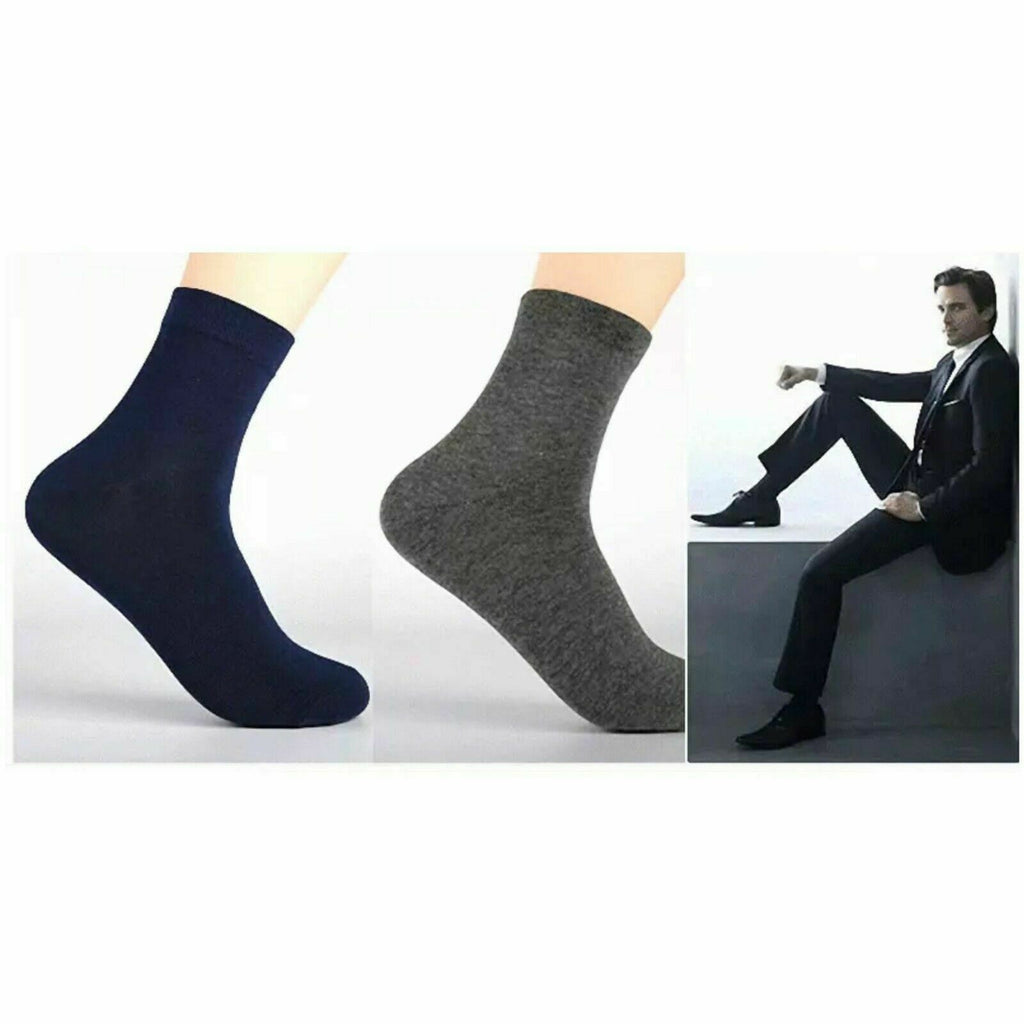 Men's 5 Pairs Mixed Colours Casual Soft Comfortable Work Office Suit Socks image 5