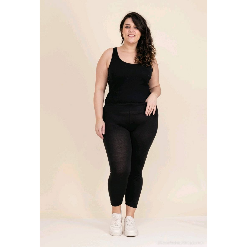 Ladies Plus Size Leggings Black Wholesale Prices image 0