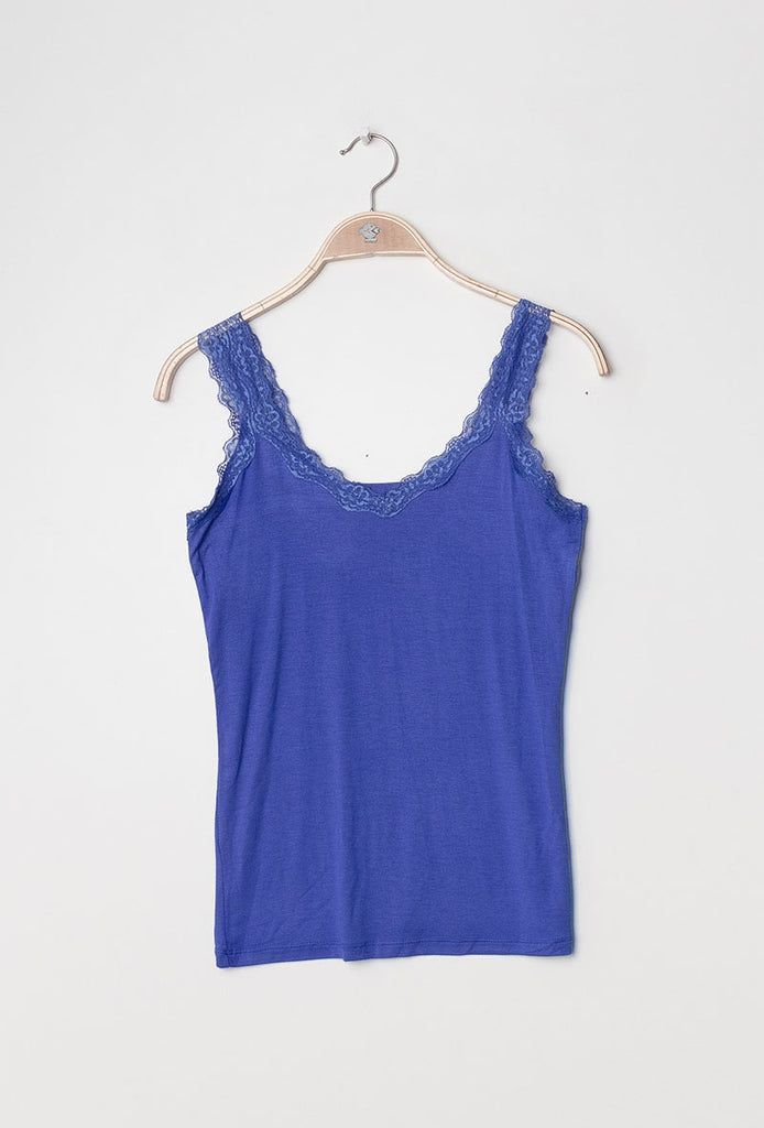 Women's Tank Top Lace Straps Vest T-shirt Stretchy Sleeveless Comfortable Top image 14