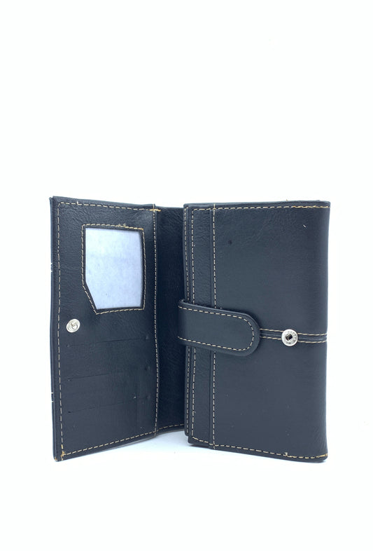 Womens Purse Large Coin Card Purse Wallet Plain Stud Clutch Multi Pockets Wallet image 1