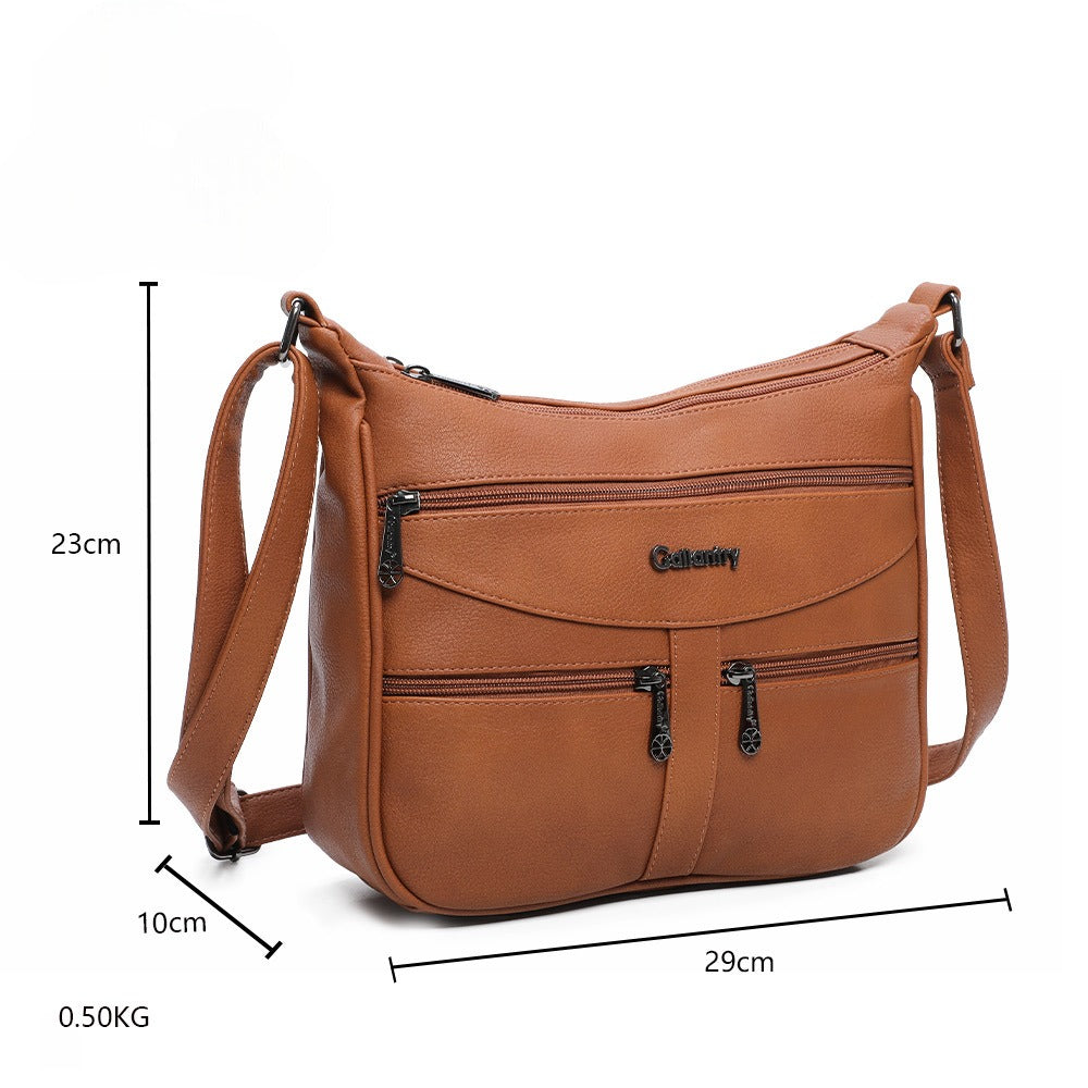 Ladies Handbag Classic Satchel Work Holiday Bag Brown Office Bag Womens Handbag image 1
