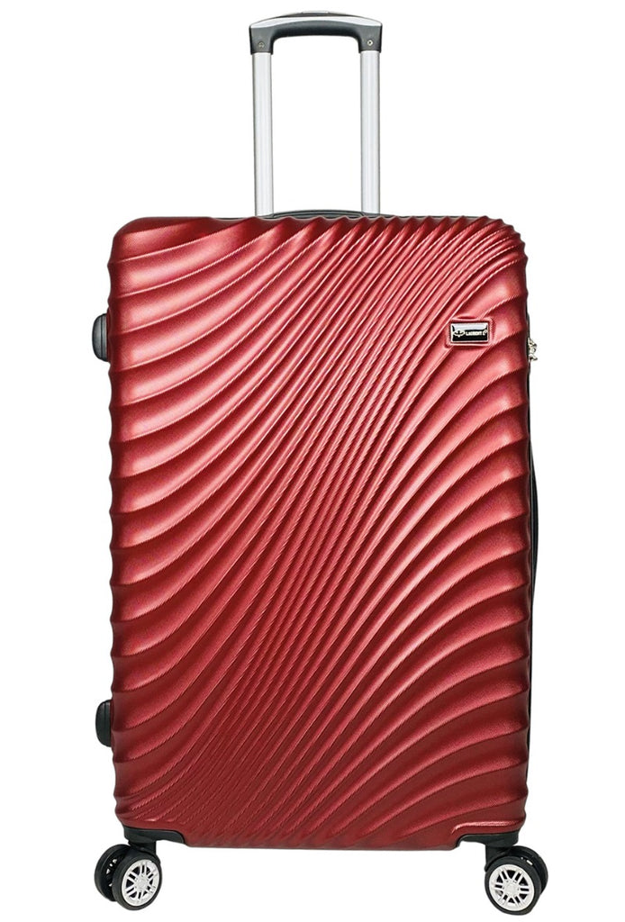 3 Suitcases ABS Set Lightweight Travel Bag Multi Pockets Luggage 4 Wheels image 1