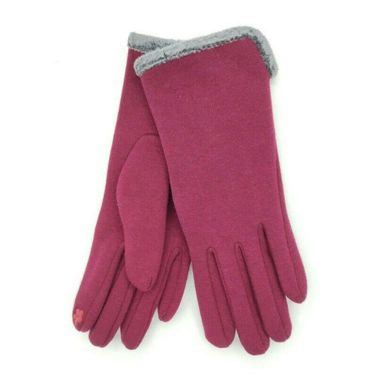 Womens Touch Screen Winter Gloves Fleece Thick Warm Comfy Soft Fur Lined Thermal image 0