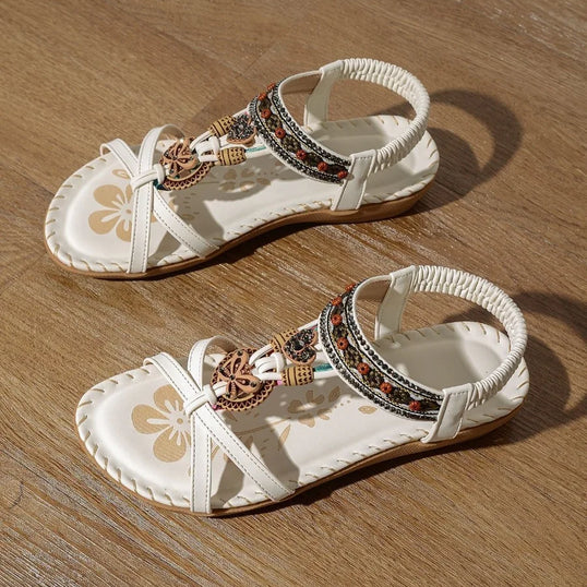 New Women's Sandals Bohemian Style Outdoor Soft Sole Beach Sandals Platform Lightweight Women Casual Shoes Flat Plus Size Sandal