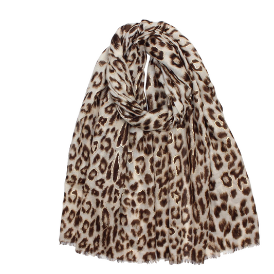 Women’s Scarf Leopard Print Scarves Printed Ladies Shawl Scarf Animal Print Scar image 0