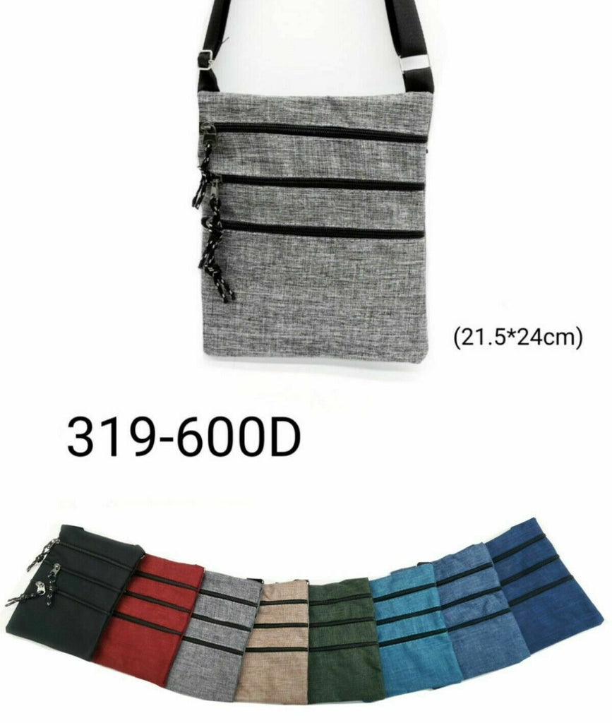 New Unisex Shoulder Crossbody Work Waterproof Utility Multi Pockets Bag Zip Bag image 0