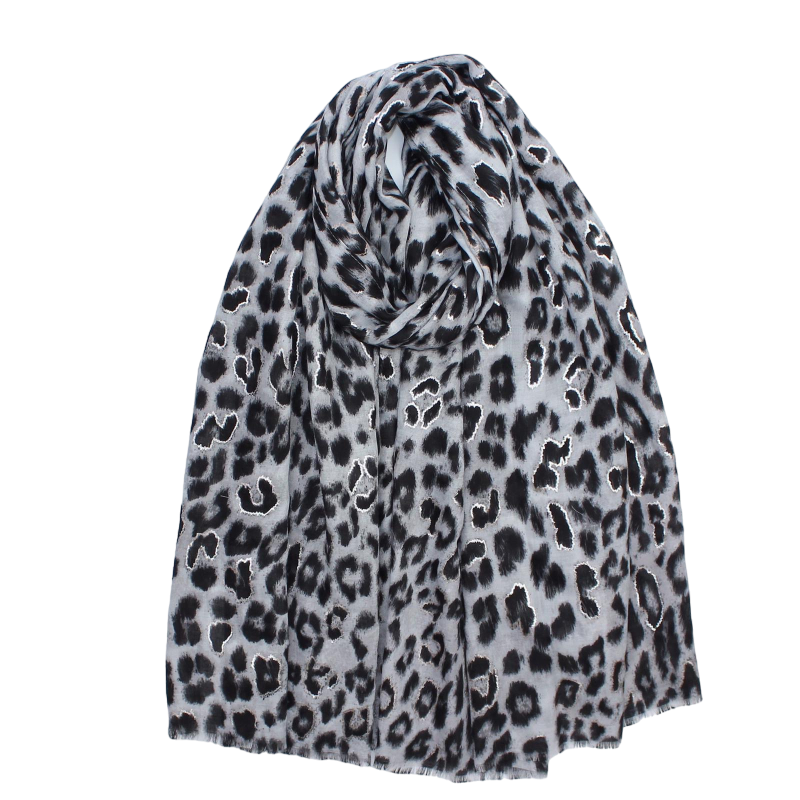 Women’s Scarf Leopard Print Scarves Printed Ladies Shawl Scarf Animal Print Scar image 1