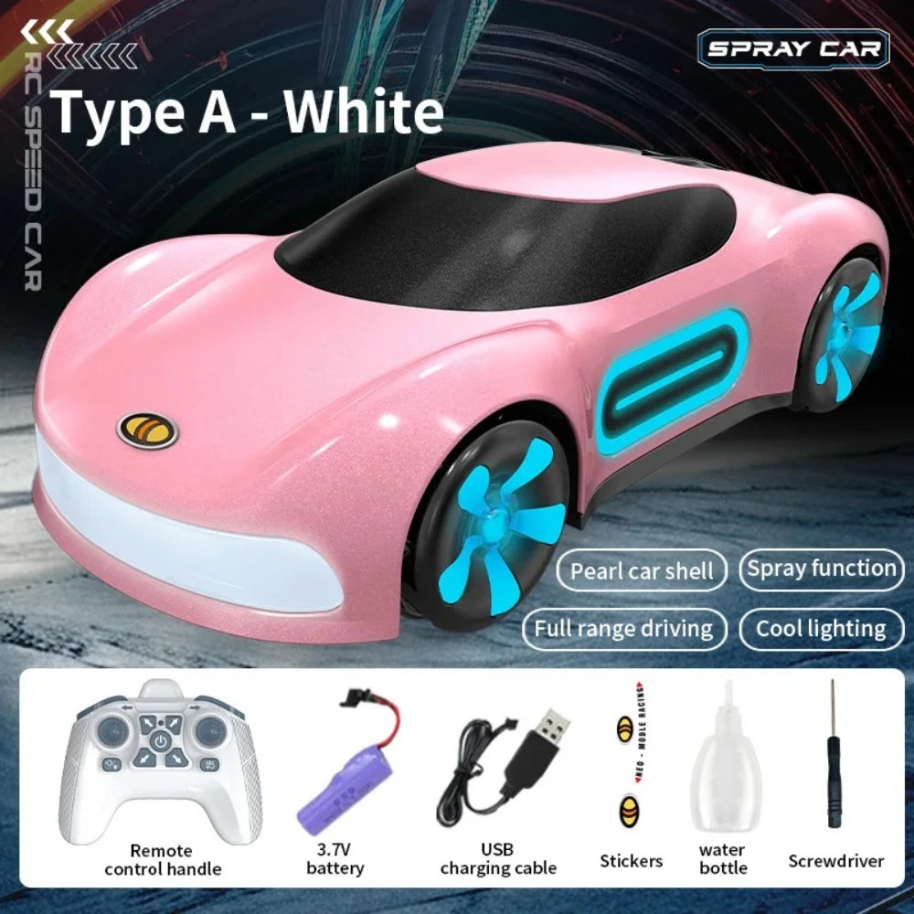 New Multi Color Spray Remote Control Multifunctional Car Toy Electric RC Vehicle Perfect Birthday Holiday Present