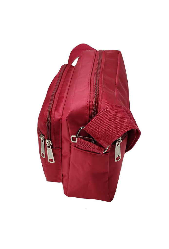 Women's Solid Textile Crossbody Bag Multi Functional Card Cash Holder Travel Bag image 4