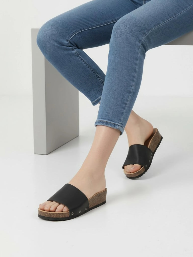 Ladies Mules Slippers High platform image 1