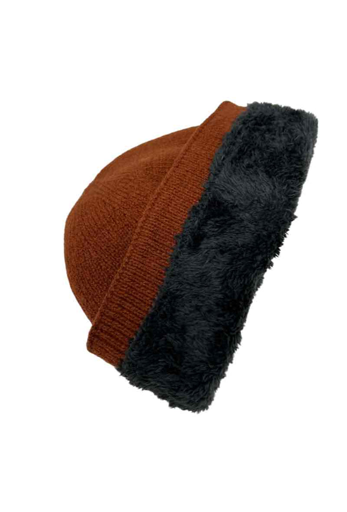 Unisex Hat Interior Fur Extra Warm Soft Winter Beanies Comfortable Cap image 4