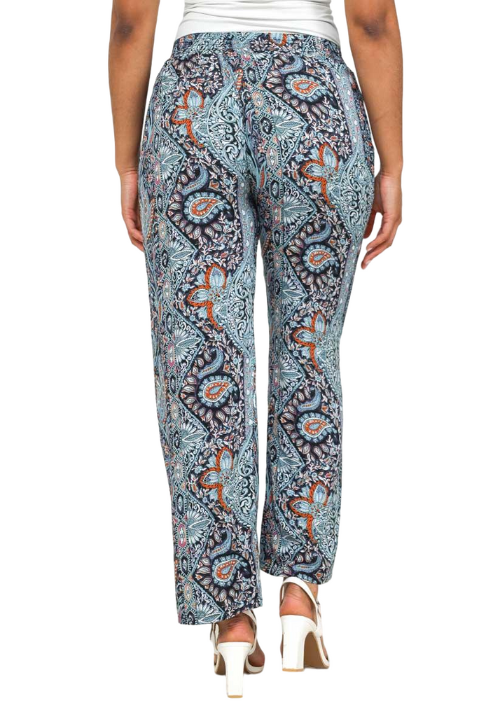 Ladies Women’s Trousers Palazzo Trousers Baggy Wide Leg Flared Pants Printed Pan image 9