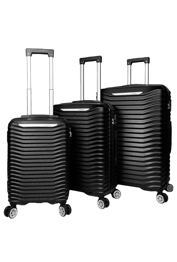 Set Of 3 Suitcases Travel Bags Lightweight Suitcase Four Wheels Multi pockets image 0