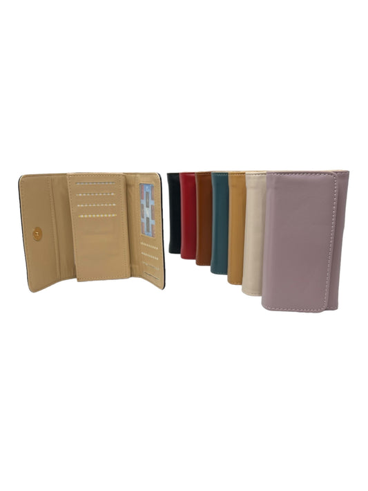 Woman Wallets Cash Cards Coins Compartments Purse Ladies Folding Purse Clutch image 1