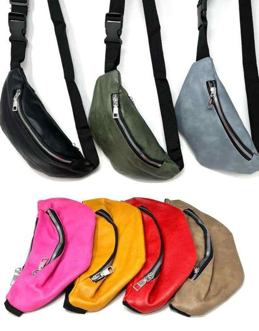 Bum bag Waist bag Fanny pack Crossbody unisex bumbag leather waist belt handbag image 0