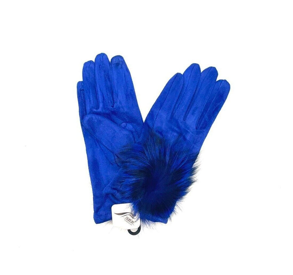 Ladies Gloves Winter Pom Pom Touchscreen Driving Windproof Warm Fleece Gloves image 3