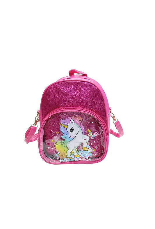 Unicorn Children's Backpack Holiday School Travel Bag Multi Pockets Kids Bag image 0