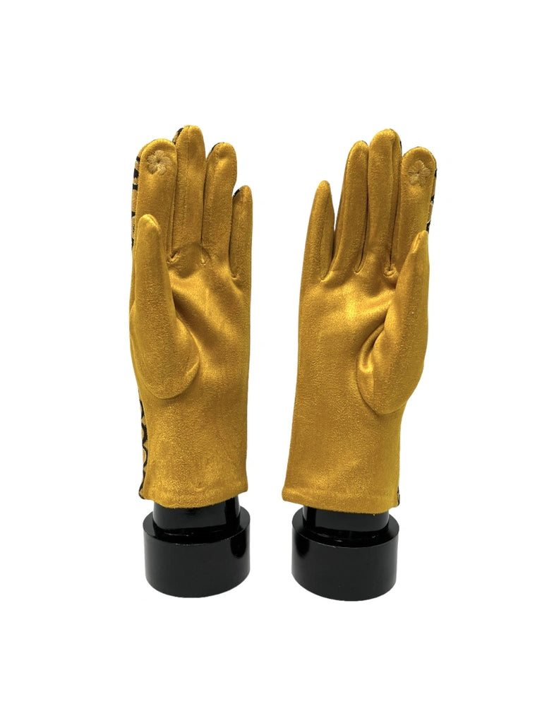 Women touch gloves Fur Lining Extra Warm - Art image 3