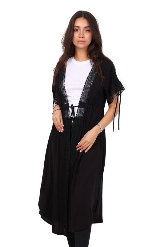 Womens Long Cotton Lace Cardigan Dress Ladies Light Summer Cardigan Jacket Long image 0