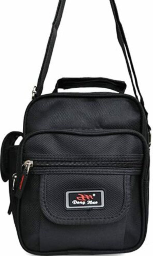 Messenger Bag Canvas Cross Body Unisex Shoulder Utility Travel Work Multi Pocket image 1