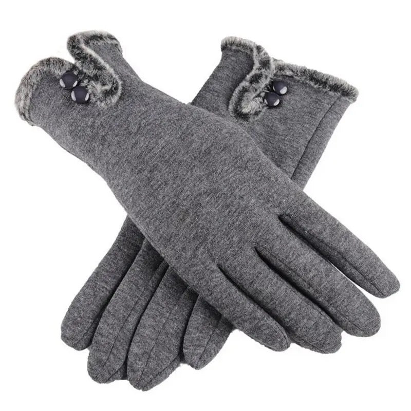 Women Touch Screen Winter Gloves Fleece Thick Warm Comfy Soft Fur Lined Thermal image 1