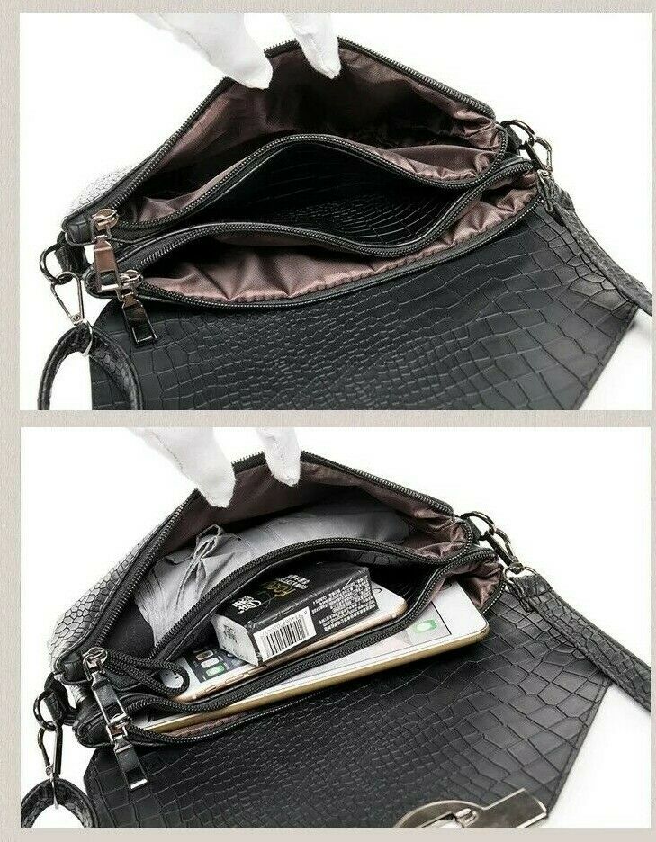 Womens Handbag Small Shoulder Bag Square Bag Satchel Clutch Mini PU Body Bag image 5