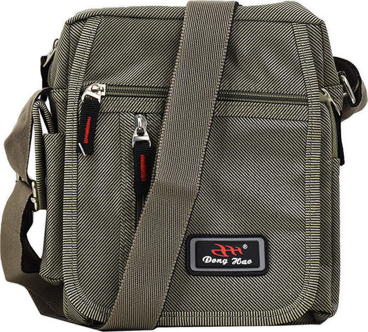 Unisex Messenger Khaki Cross Body Shoulder Bag Canvas Utility Travel Work Bag UK image 0