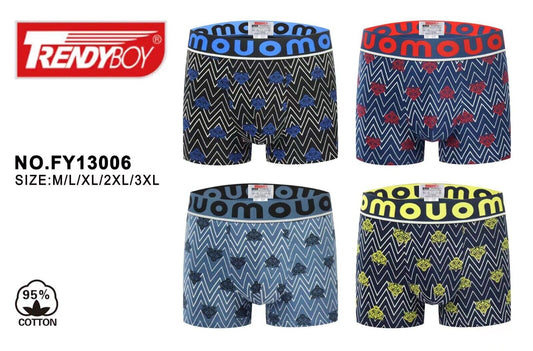 4 x Mens Underwear Mix Pattern Boxers Shorts Trunks Underwear Designer Boxers image 0