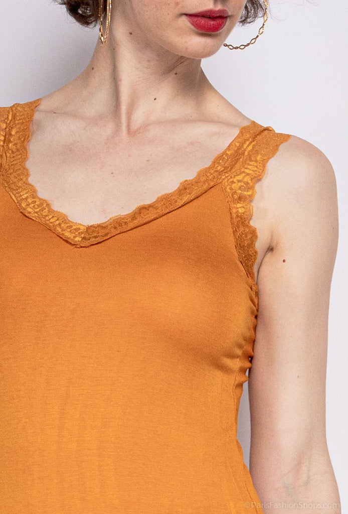 Womens Tank Top With Lace Strap Sleeveless Comfortable Fabulous Top Vest T-Shirt image 2